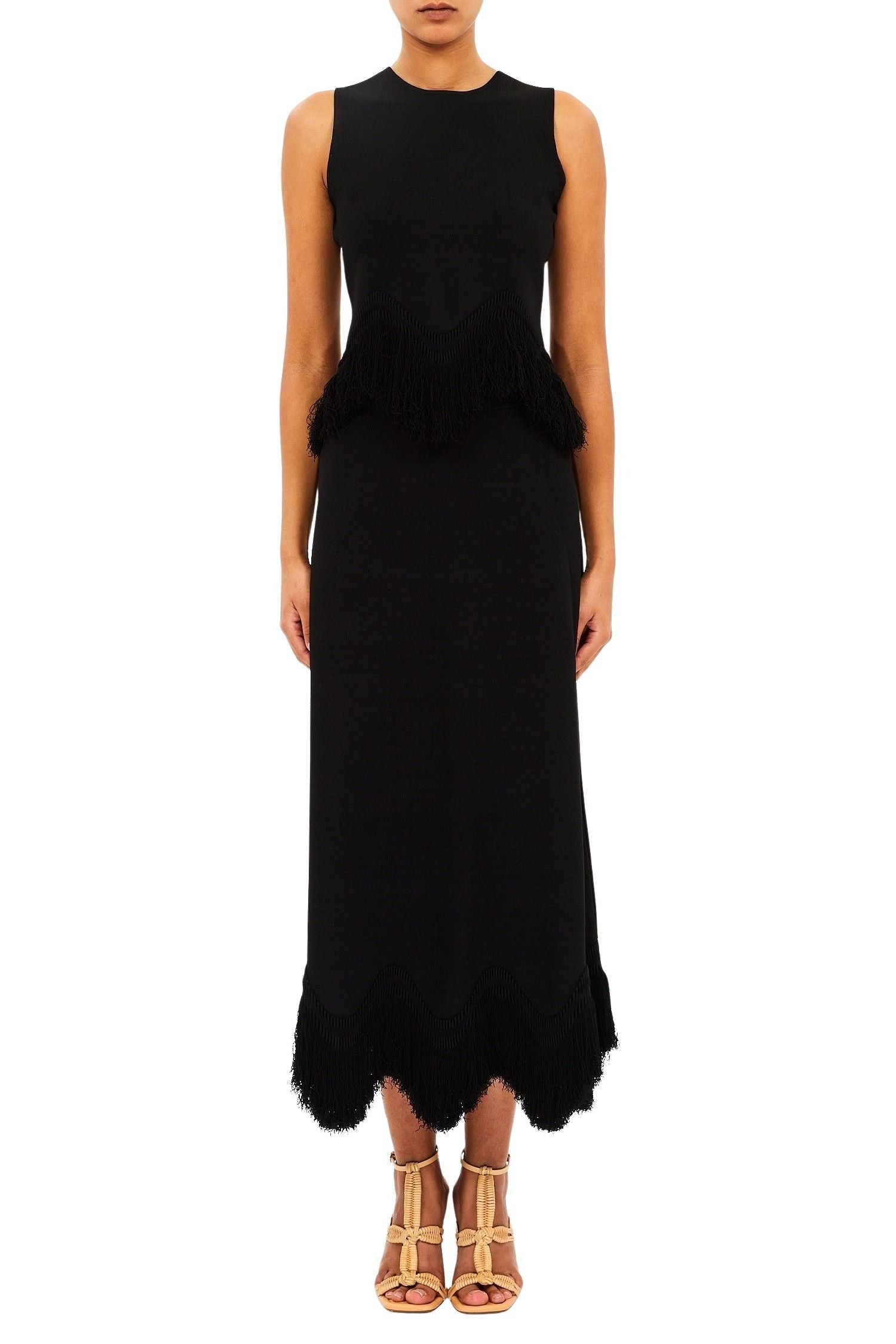 Paulina Knit Skirt with Fringe