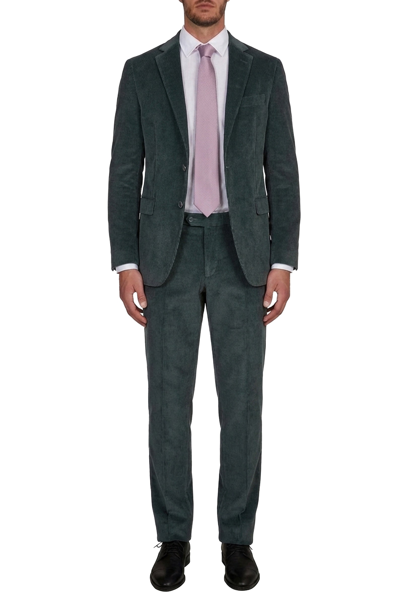 Blazer à fines côtes en velours - Vert