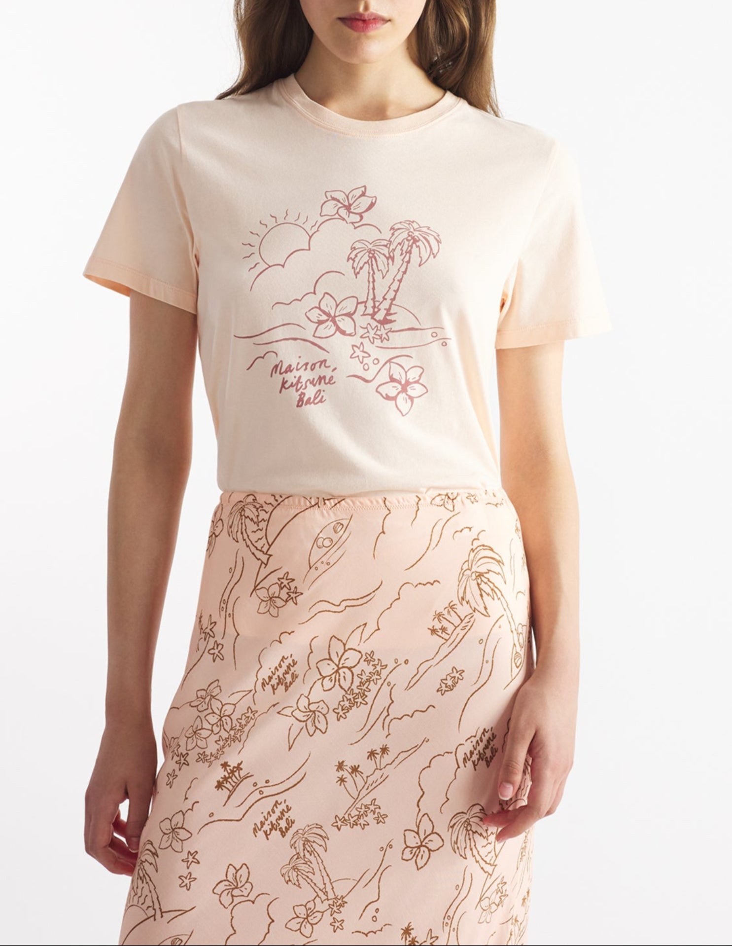 T-shirt avec impression - Pale Peach