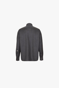 Chemise à plaque en laine - Gris