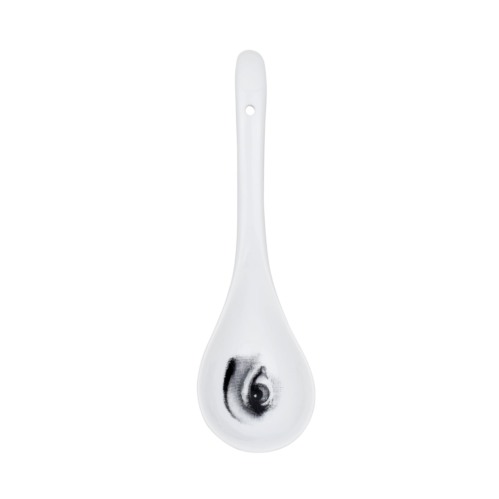 Porcelain spoon - White & Black