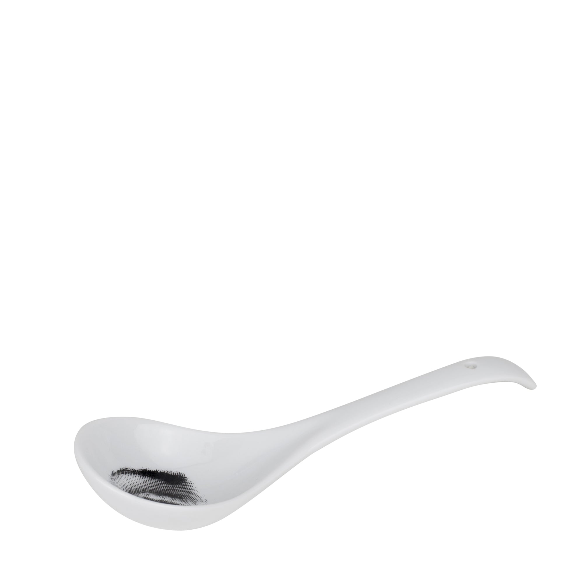Porcelain spoon - White & Black