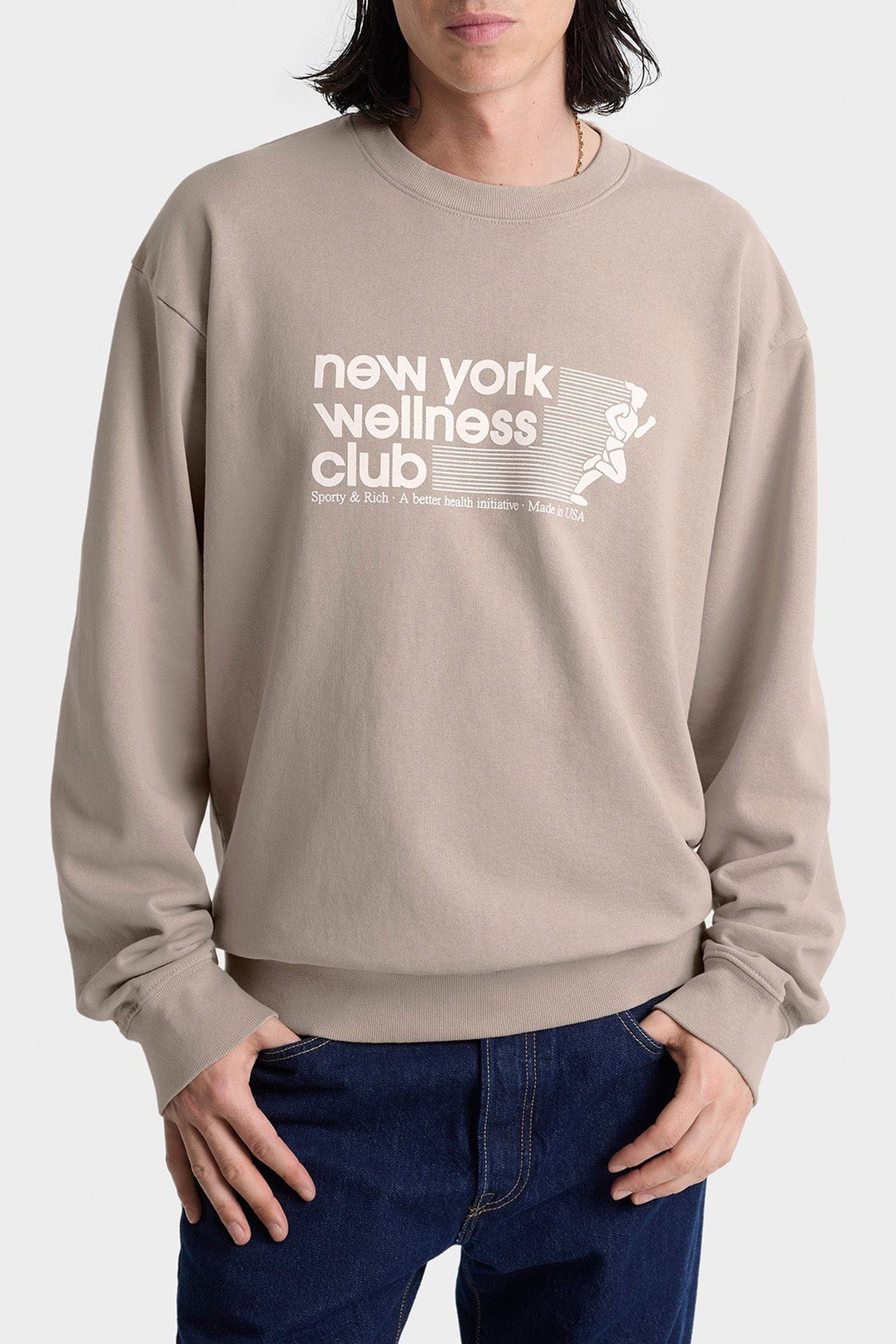 Sweatshirt Wellness Club imprimé - Elephant