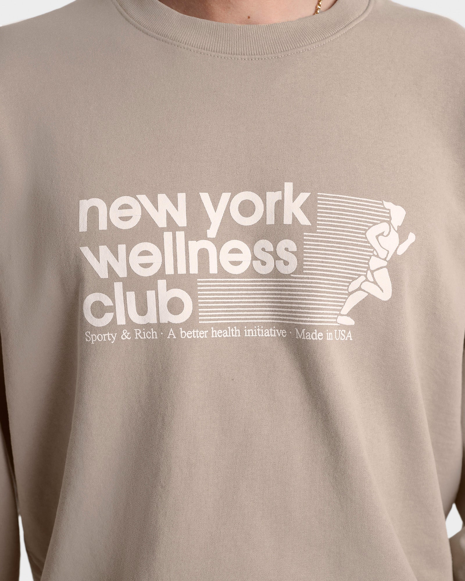 Sweatshirt Wellness Club imprimé - Elephant