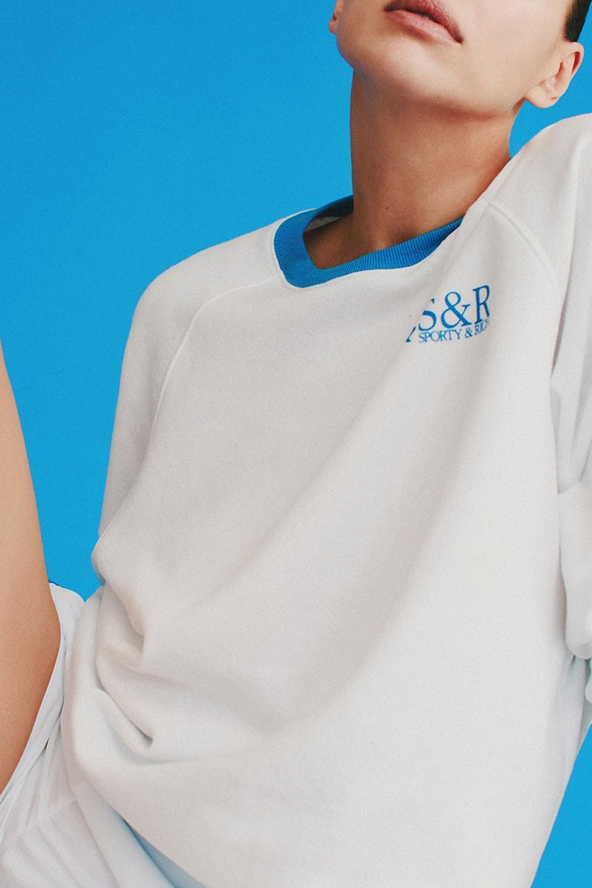 Sweatshirt SR Runner imprimé - White