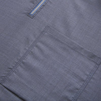 Chemise zippé en laine - Pale Blue Onyx