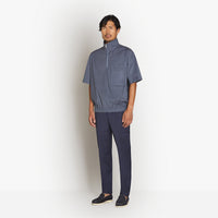 Chemise zippé en laine - Pale Blue Onyx