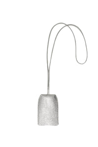 Porte-clés cloche Ami de Cœur en cuir - Silver