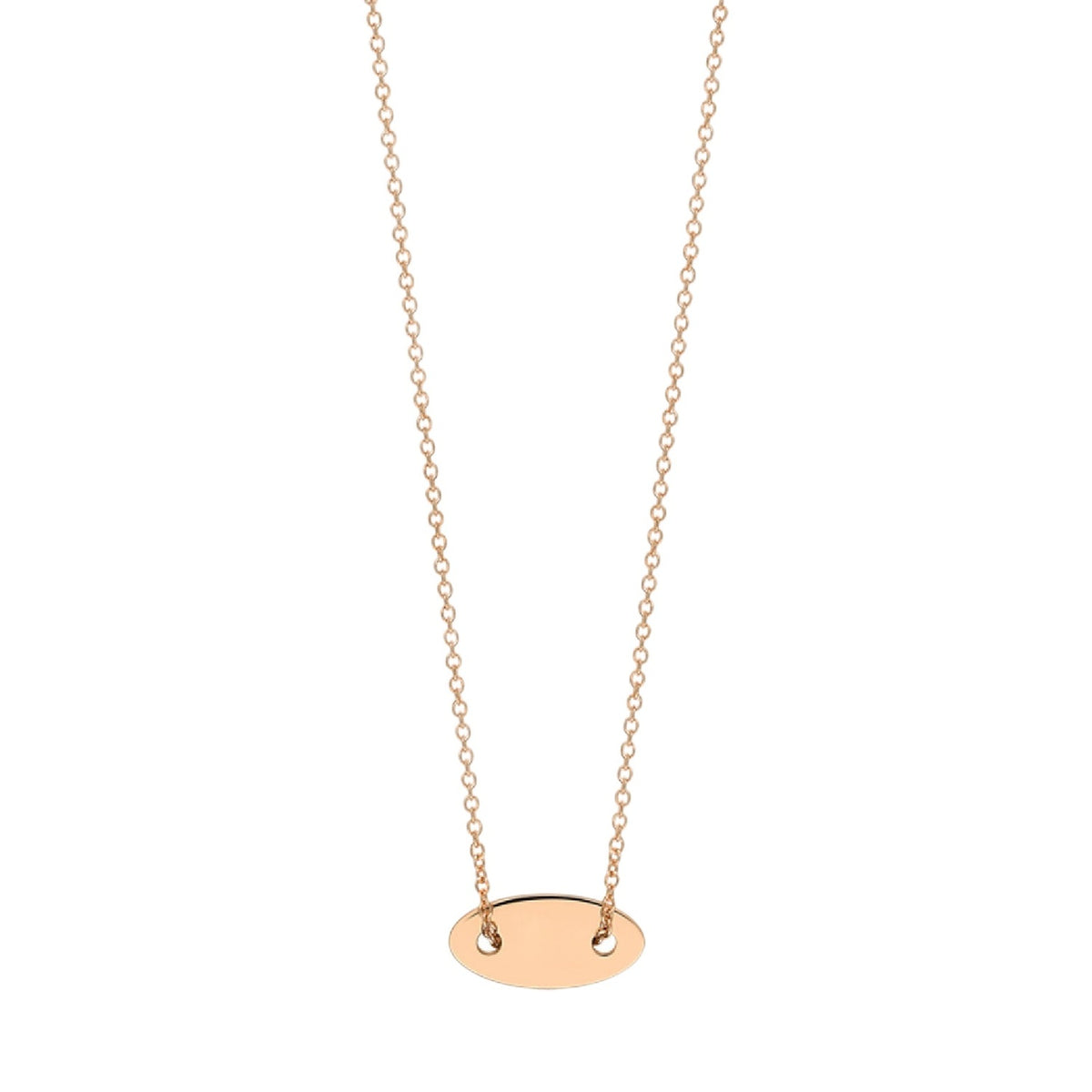 Collier Ellipses & Sequins en or rose 18 carats - Rose