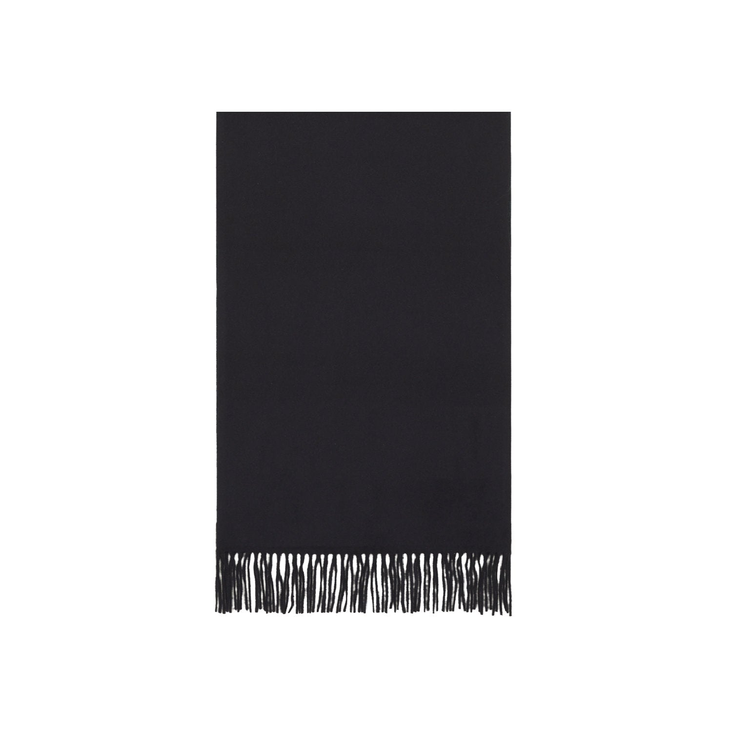Écharpe monogramme réversible en cachemire - Noir & Bleu