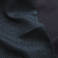 Écharpe monogramme réversible en cachemire - Noir & Bleu