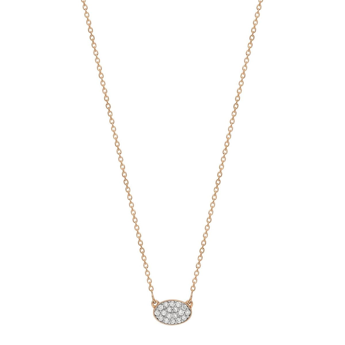 mini sequin diamond necklace