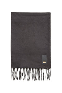 Écharpe avec patch en soie - Noir & Doré
