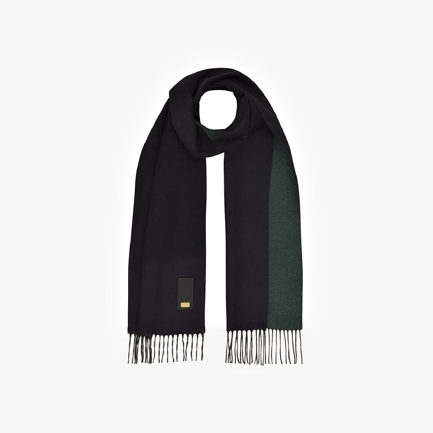 Écharpe en soie - Bleu & Vert
