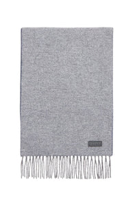 Écharpe à franges en cachemire - Gris