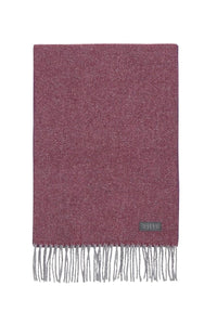 Écharpe chiné en cachemire - Bordeaux & Gris
