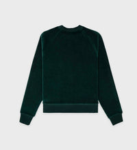 Sweatshirt SR Sport en velours - Forest