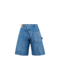 Short De Travail Torsadé - Steel Blue