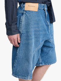 Short De Travail Torsadé - Steel Blue