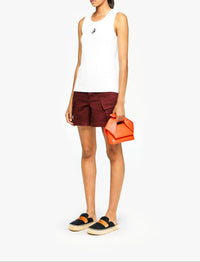 Short Cargo À Taille Haute - Rust