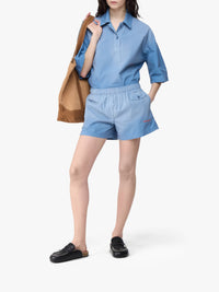 Short Avec Imprimé Logo - Light Blue