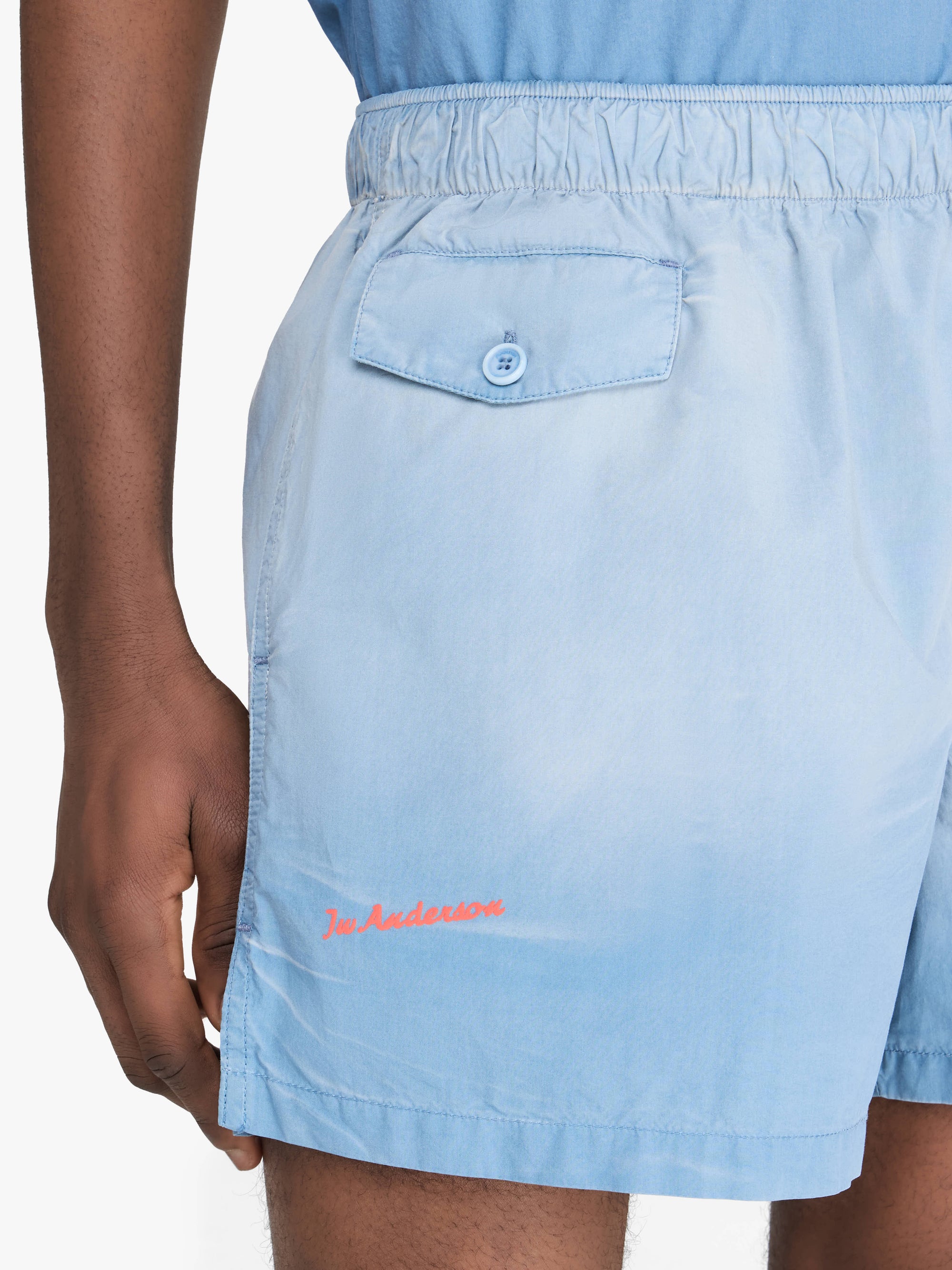 Short Avec Imprimé Logo - Light Blue