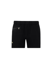 Short À Broderies Contrastées - Washed Black