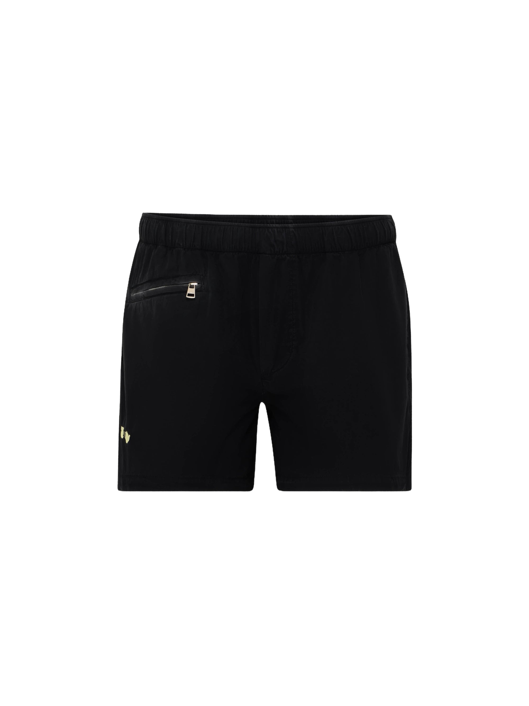 Short À Broderies Contrastées - Washed Black