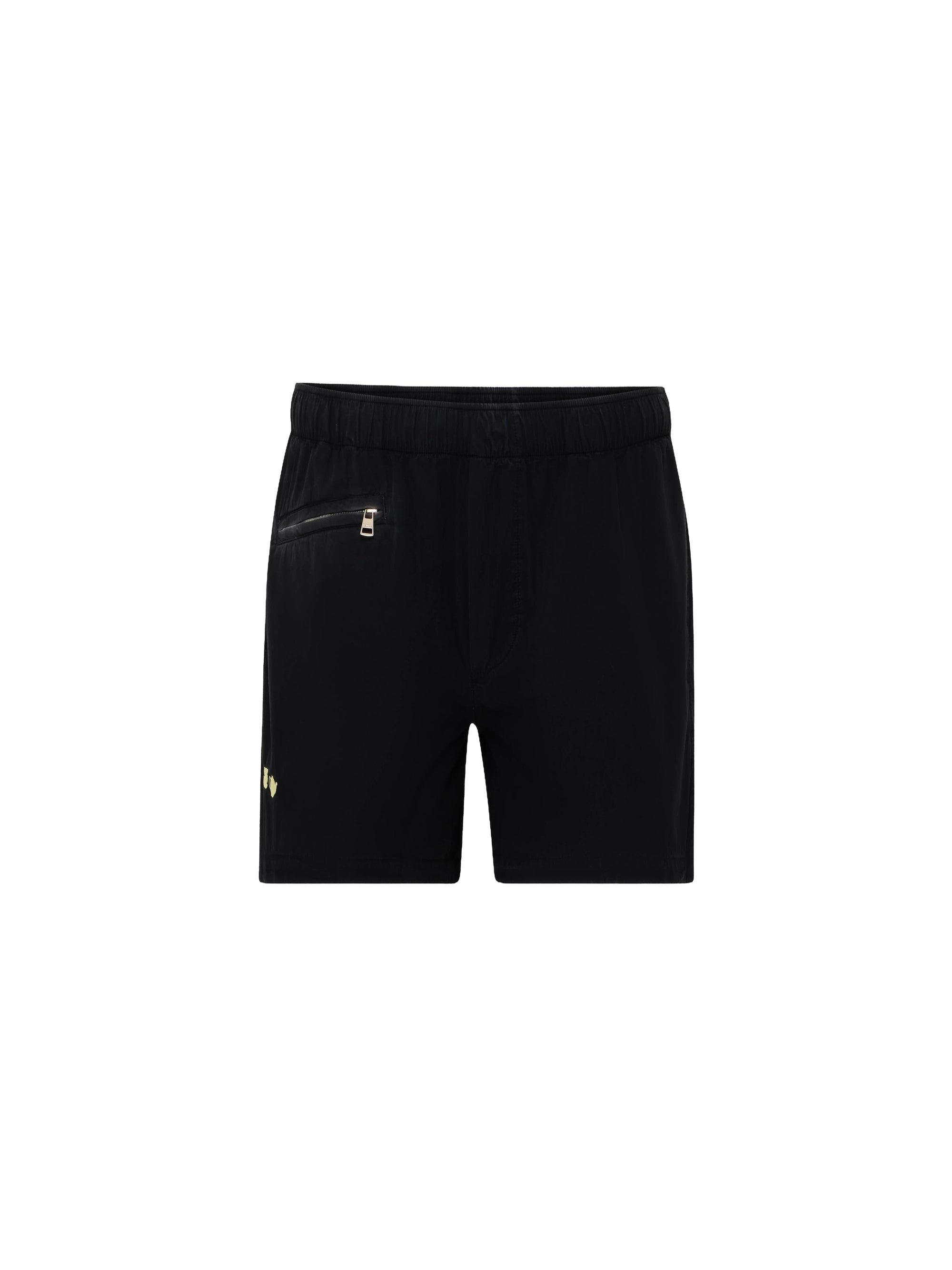 Short à broderies contrastées - Washed Black