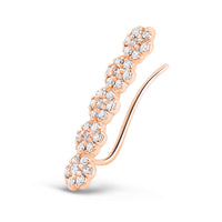 be mine lotus solo right diamond arc earring