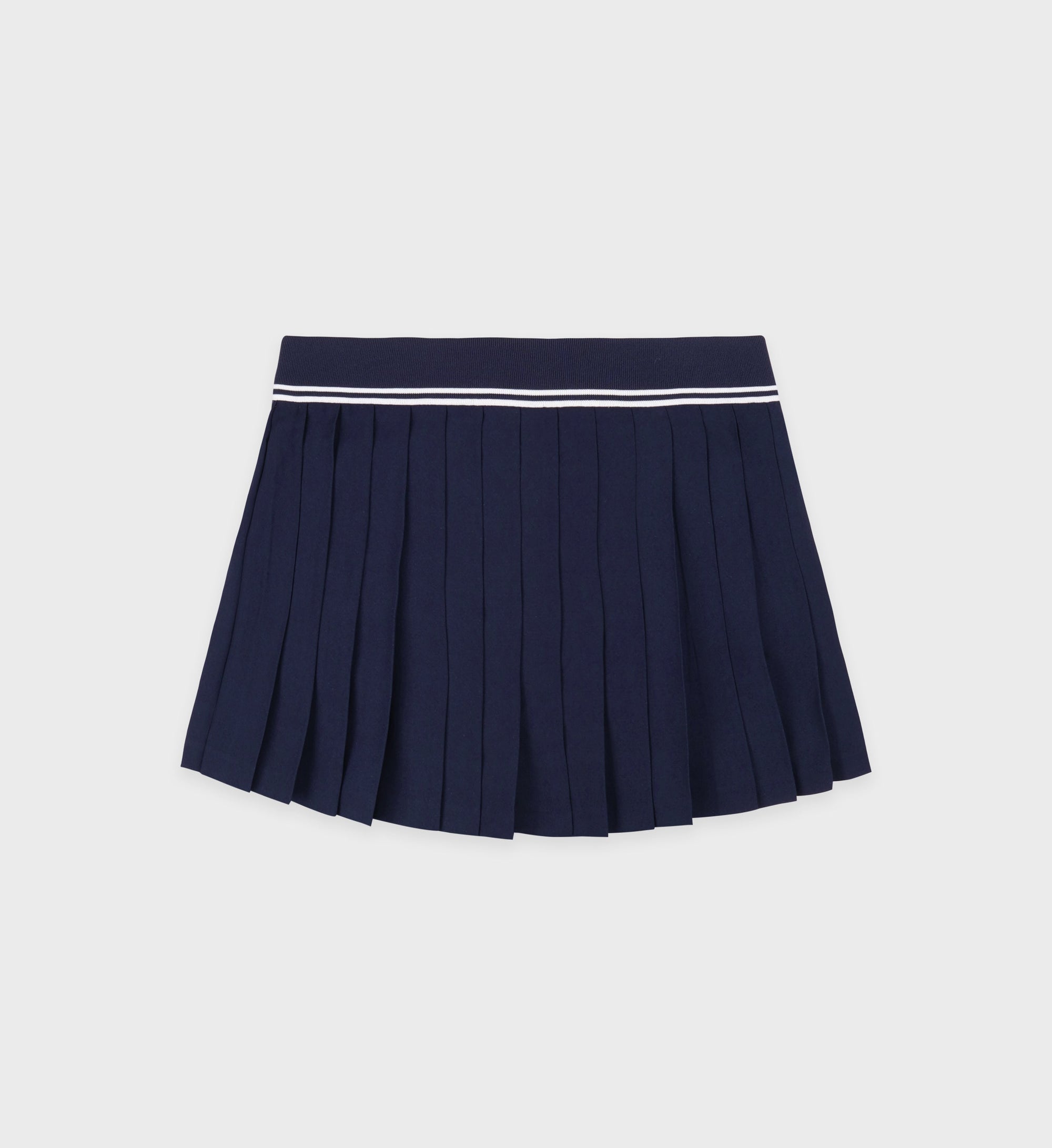 Pleated skirt with logo - Dark Navy
