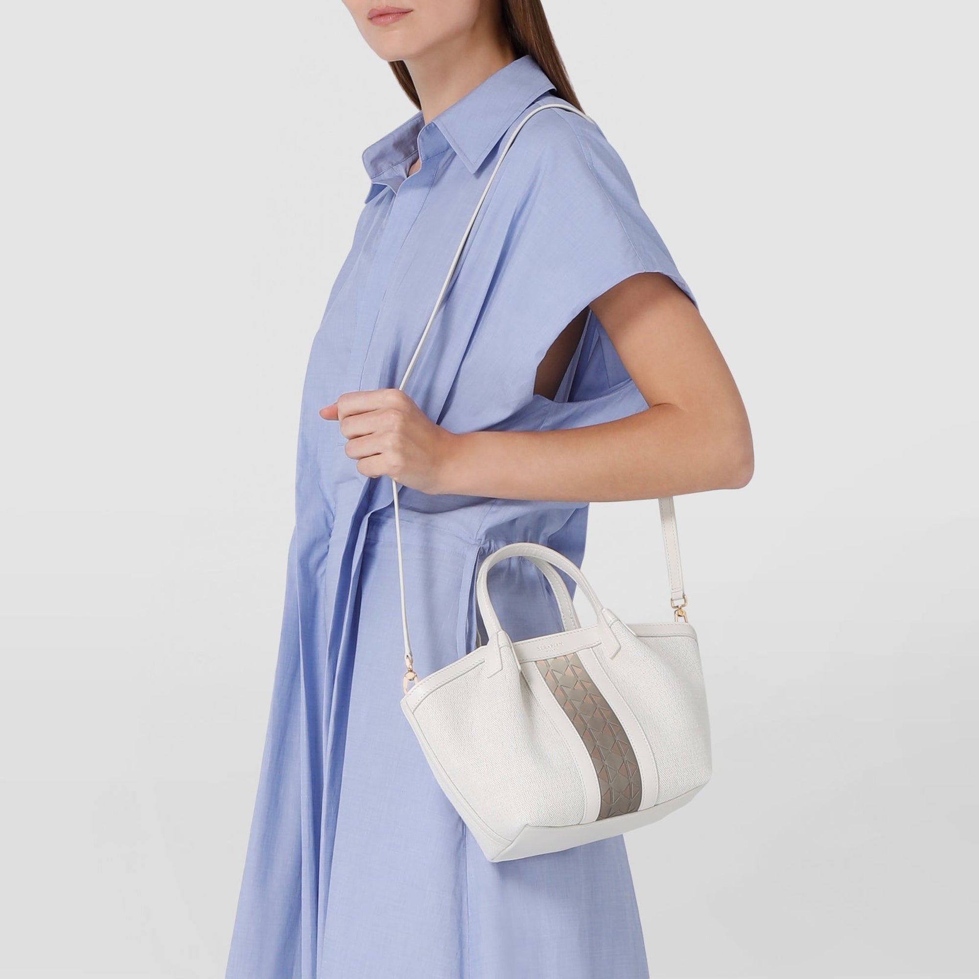 Secret mini canvas bag - Off White