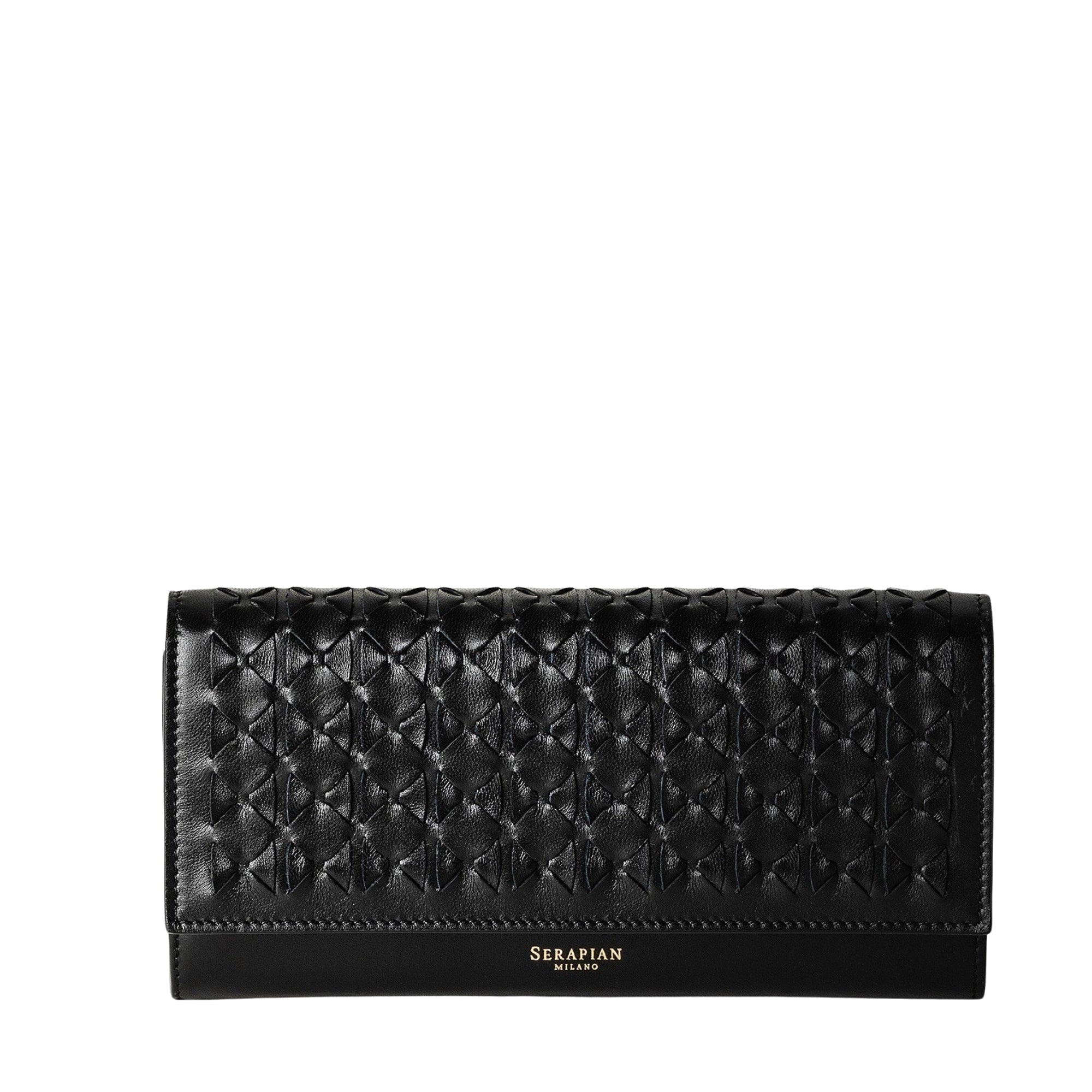 Portefeuille Continental en cuir Mosaico - Black