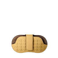 Mosaico braided leather glasses case - Yellow