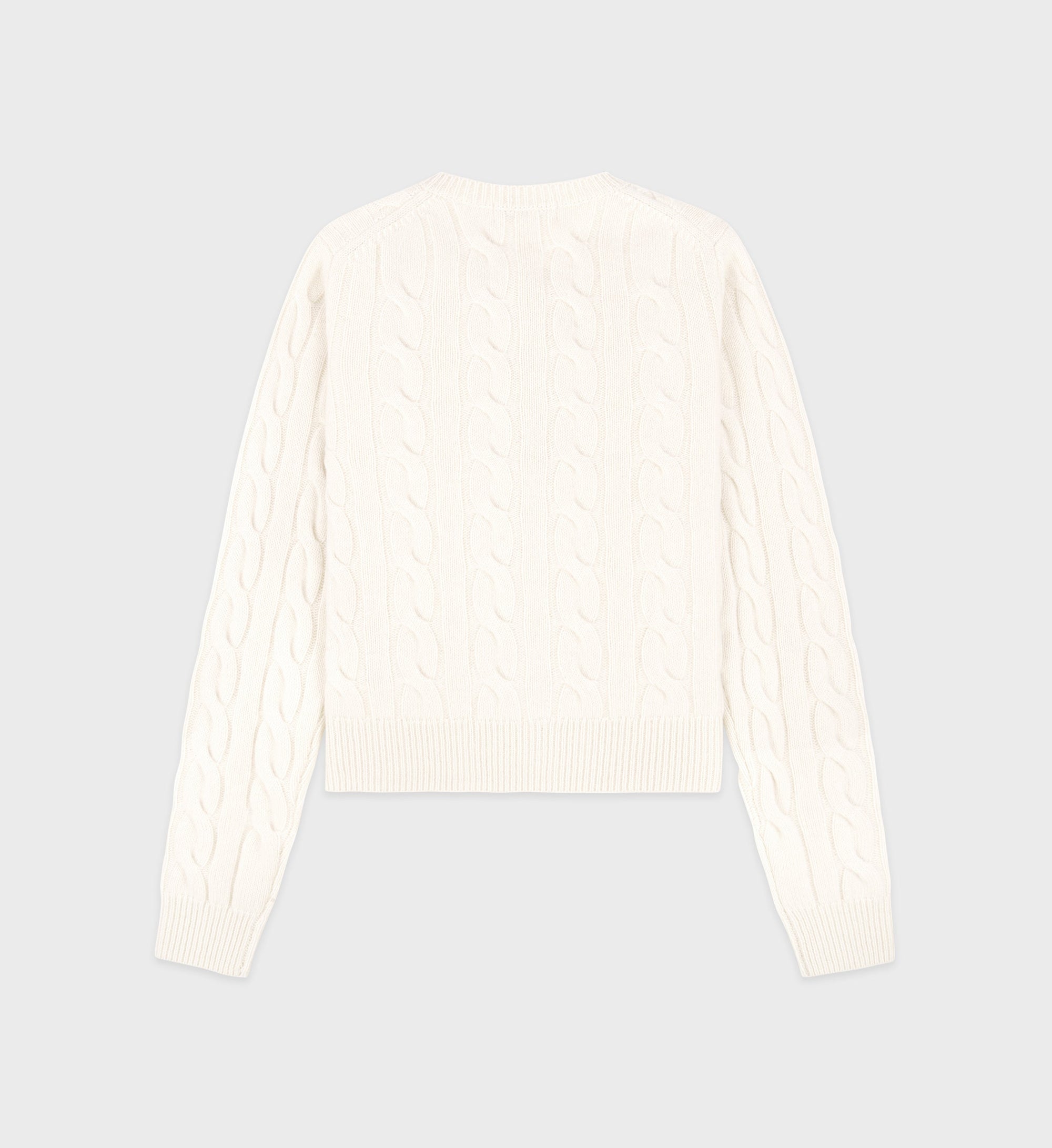 Cardigan SRC boutonné en cachemire et laine - Cream