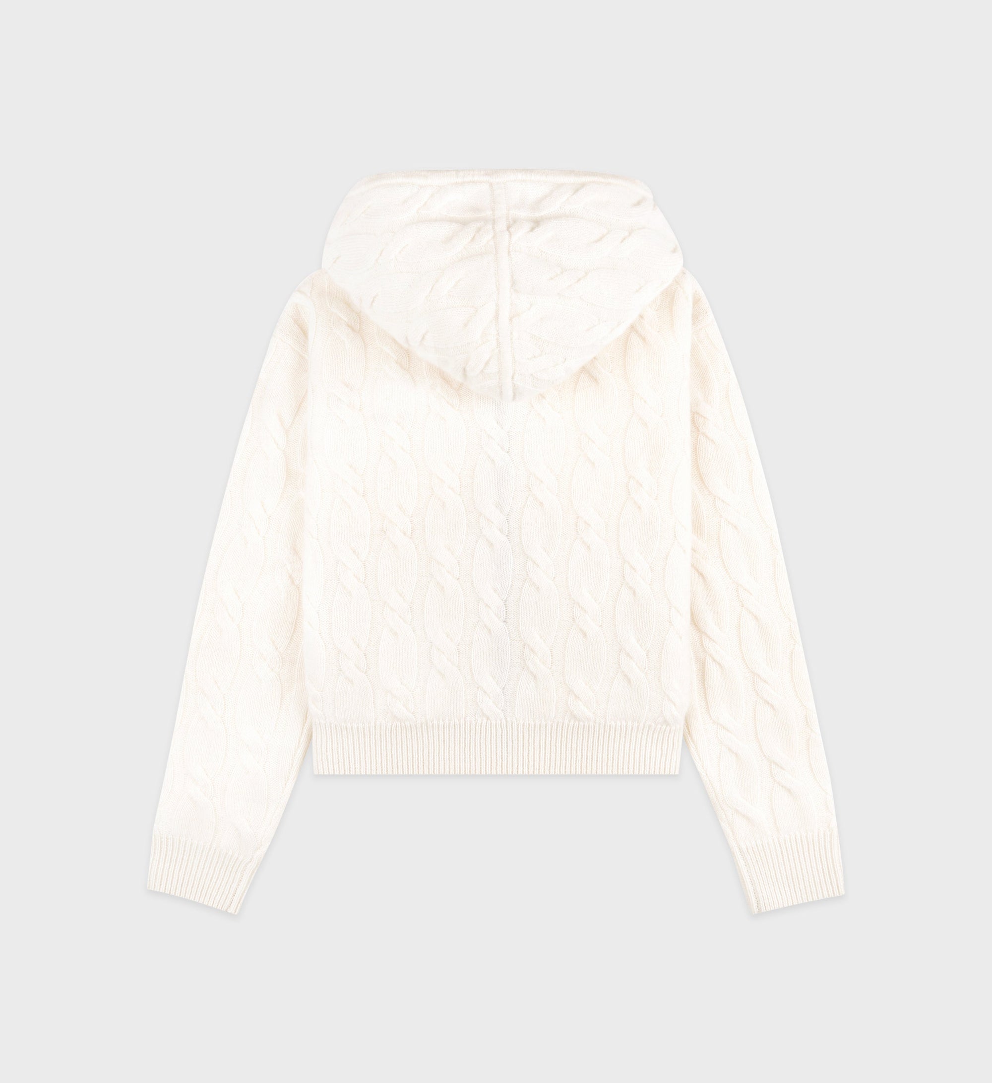 SRC cashmere and wool zip-up hoodie - Cream