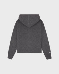 Sweat à capuche zippé en cachemire « Heritage Yankees Serif » - Gris foncé/Blanc