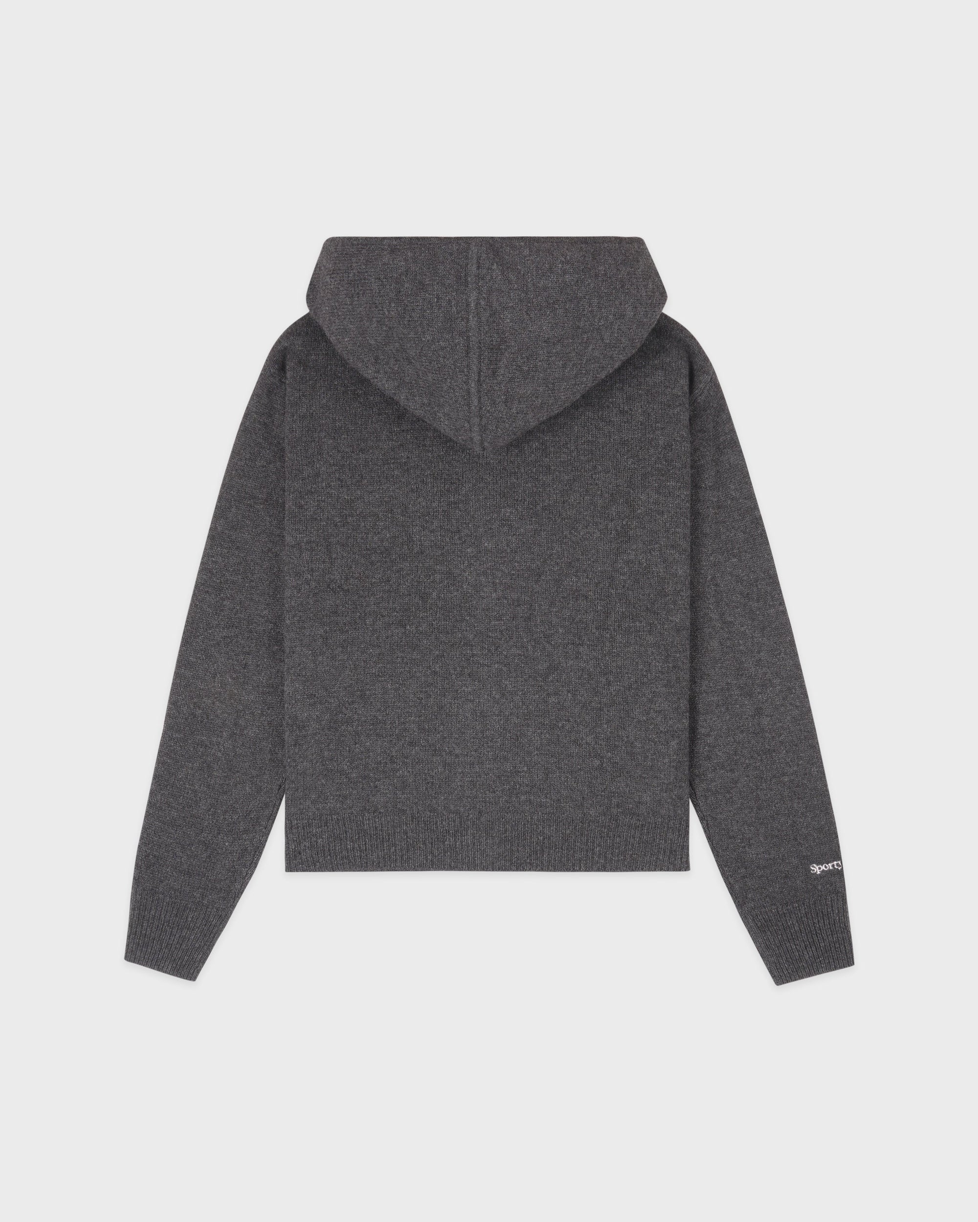 Sweat à capuche zippé en cachemire « Heritage Yankees Serif » - Gris foncé/Blanc