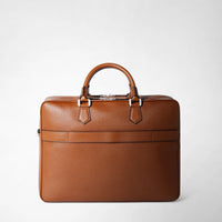 Leather briefcase - Tobacco