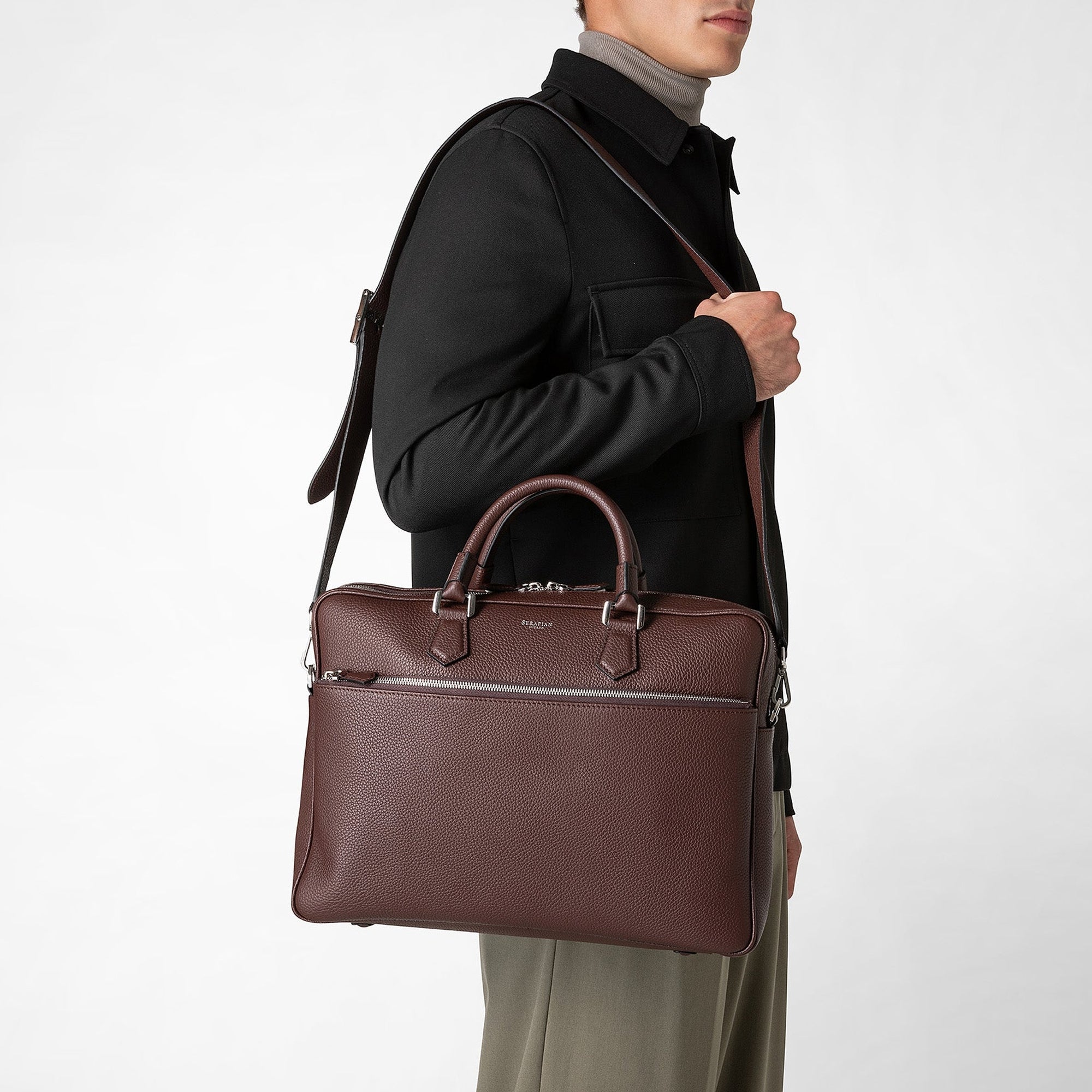 Porte-documents en cuir - Rubis