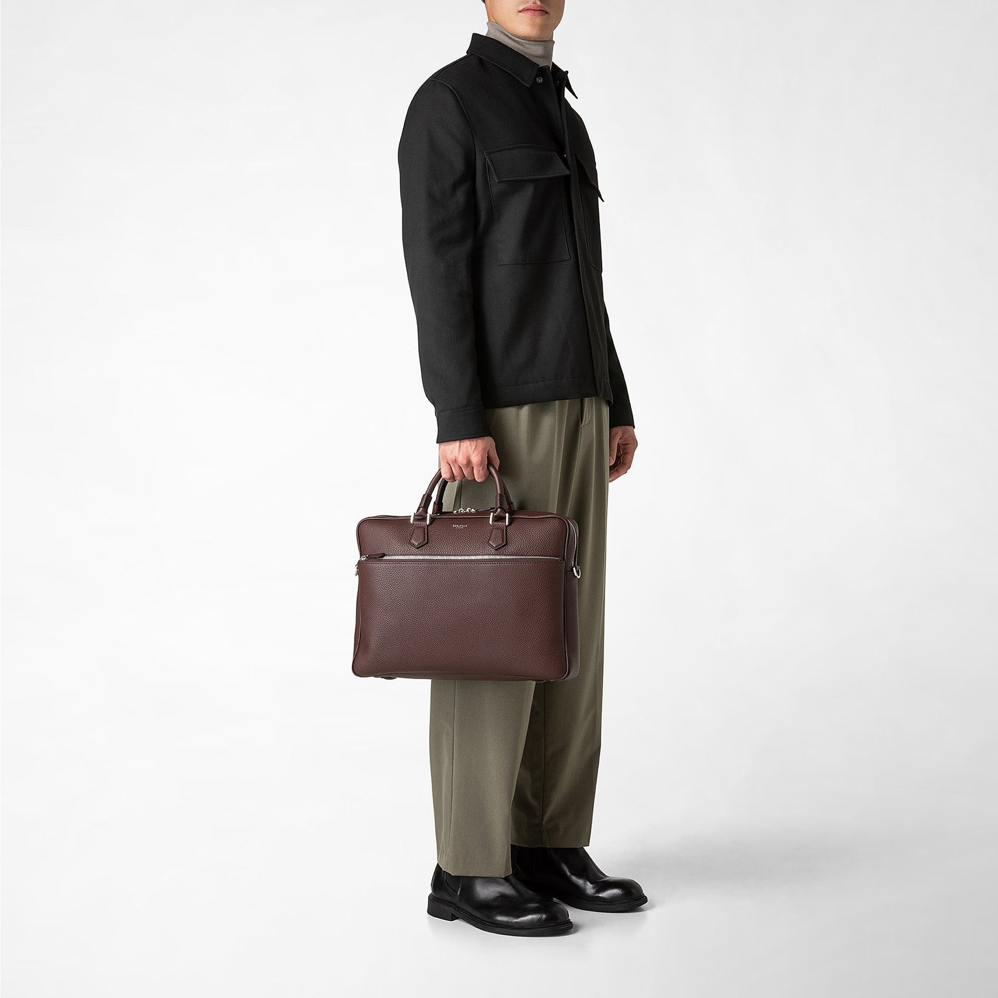 Porte-documents en cuir - Rubis
