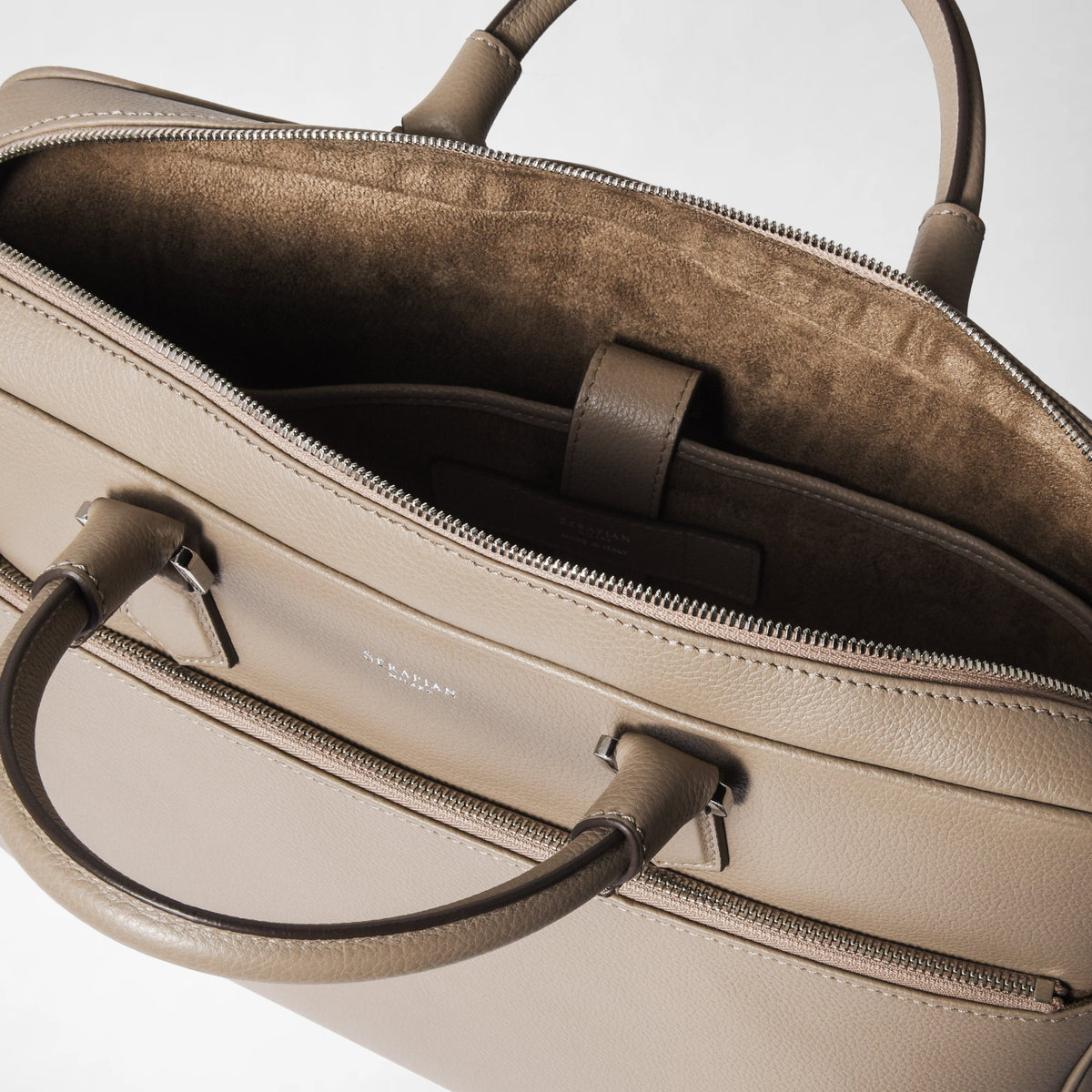 Slim briefcase Cachemire Sahara - Sahara