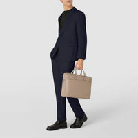 Slim briefcase Cachemire Sahara - Sahara