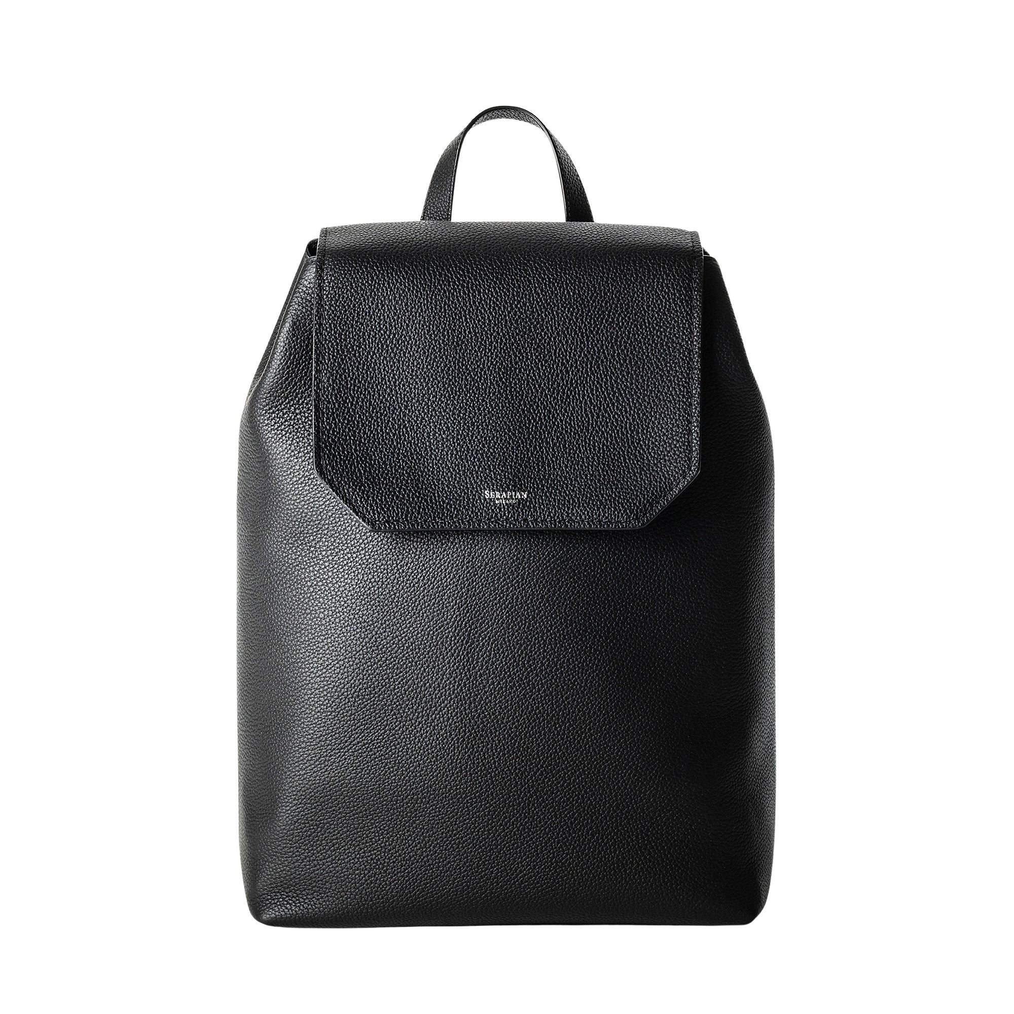 Leather backpack - Black
