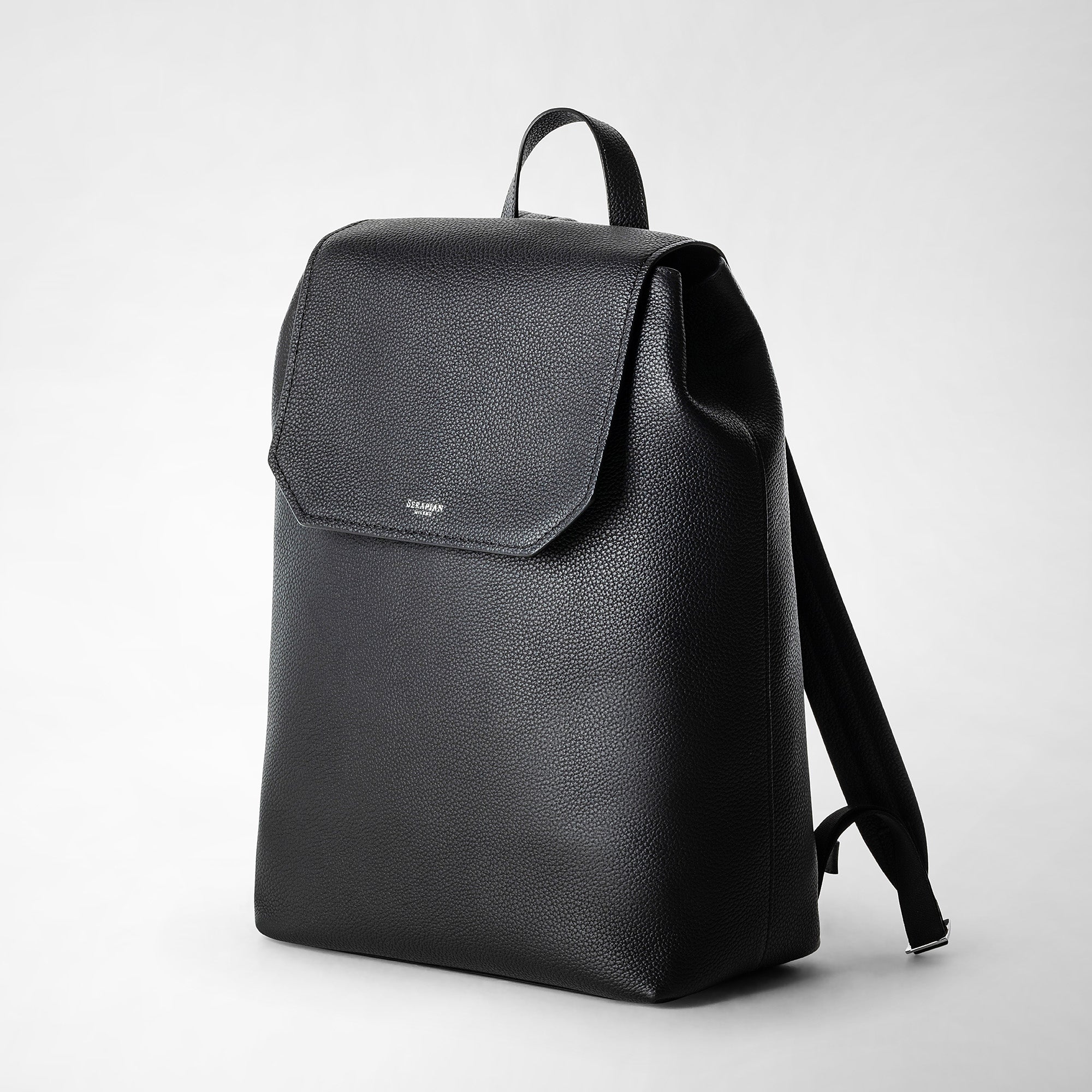 Leather backpack - Black