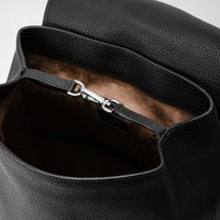 Leather backpack - Black