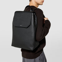 Leather backpack - Black