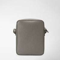 North South leather shoulder bag - Asphalt
