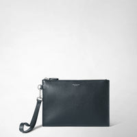Top zip clutch Cachemire Navy Blue - Navy Blue