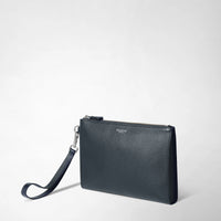 Top zip clutch Cachemire Navy Blue - Navy Blue